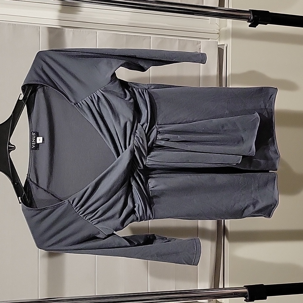 Venus Dark Gray medium empire waist top